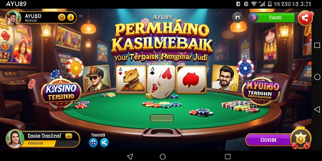 Screenshot AYU89 menampilkan gameplay mendebarkan dalam permainan kasino.