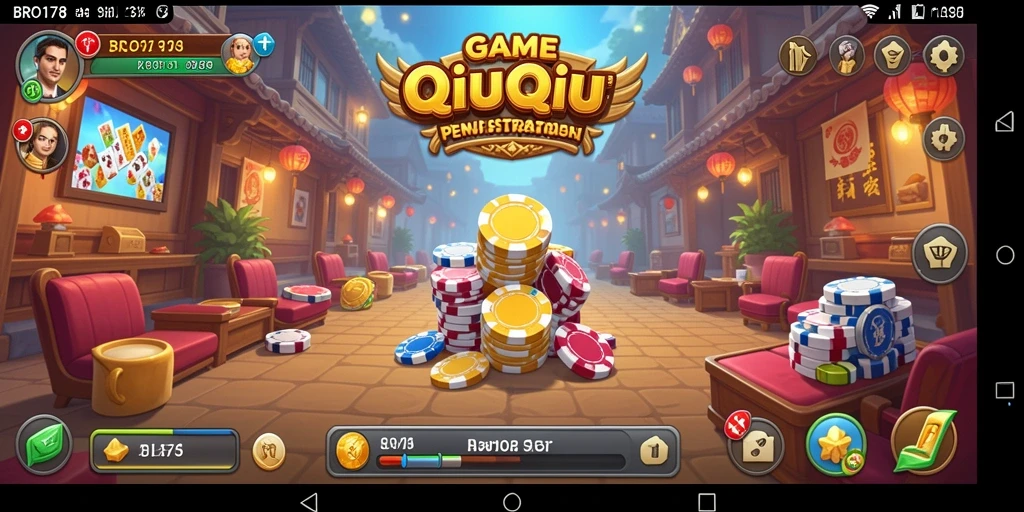 Screenshot BRO178 menampilkan aksi seru dalam permainan QiuQiu.