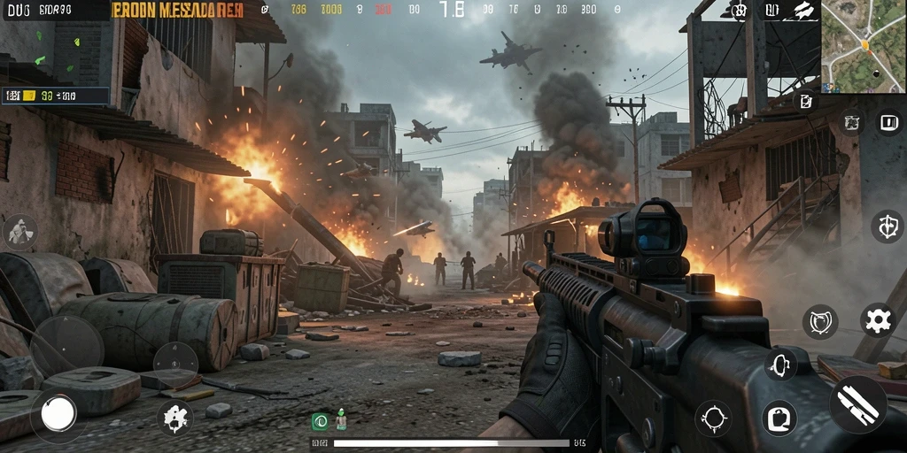 Gameplay D06 yang intens dan mendebarkan dalam pertempuran FPS.
