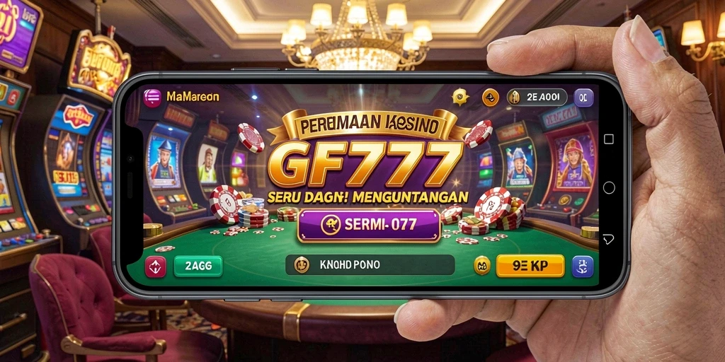 Tampilan screenshot GF777 menampilkan gameplay Kasino yang mendebarkan.