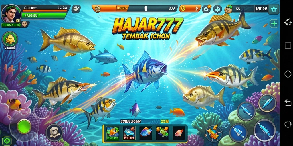 Gameplay Tembak Ikan yang seru dan menantang di HAJAR777.
