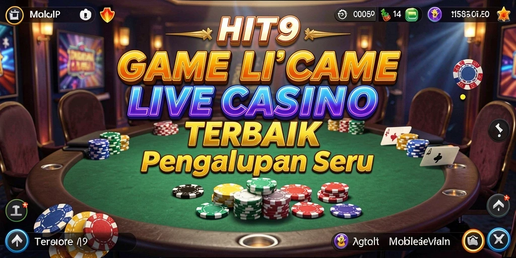 Tampilan gameplay menegangkan dan interaktif dalam HIT9 Live Casino.