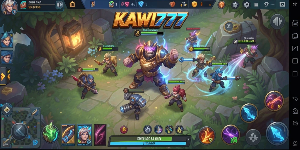 Gameplay seru KAWI777 dengan pertarungan tim yang menegangkan.