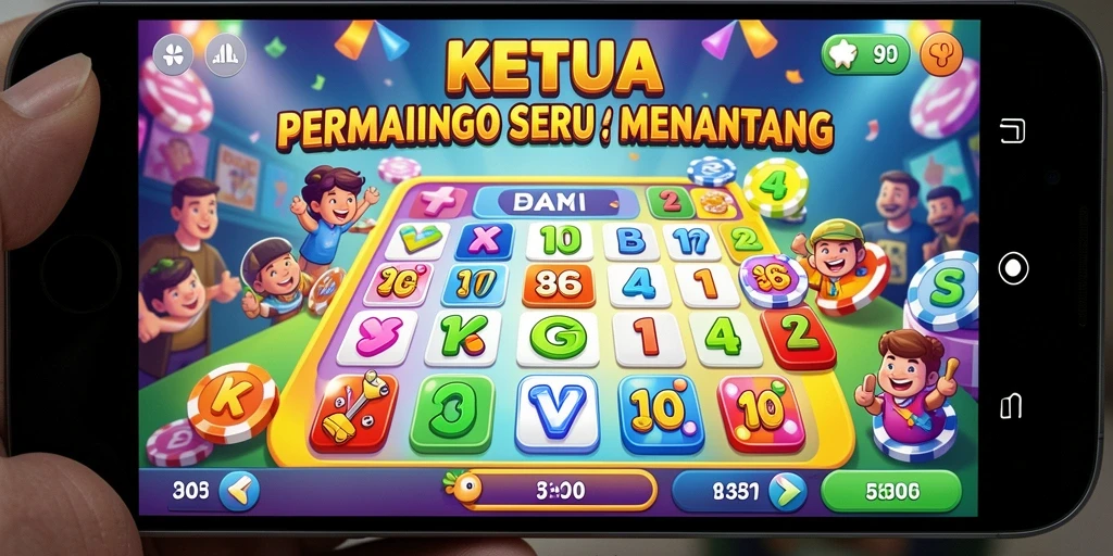 Tampilan gameplay KETUA yang mengasyikkan dan interaktif di Bingo.
