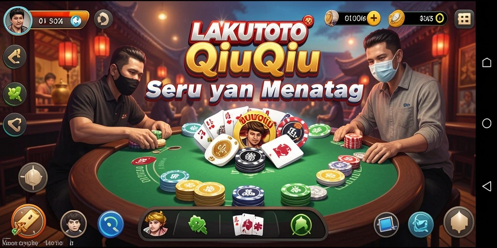 Gameplay QiuQiu yang seru dan menantang dalam LAKUTOTO.