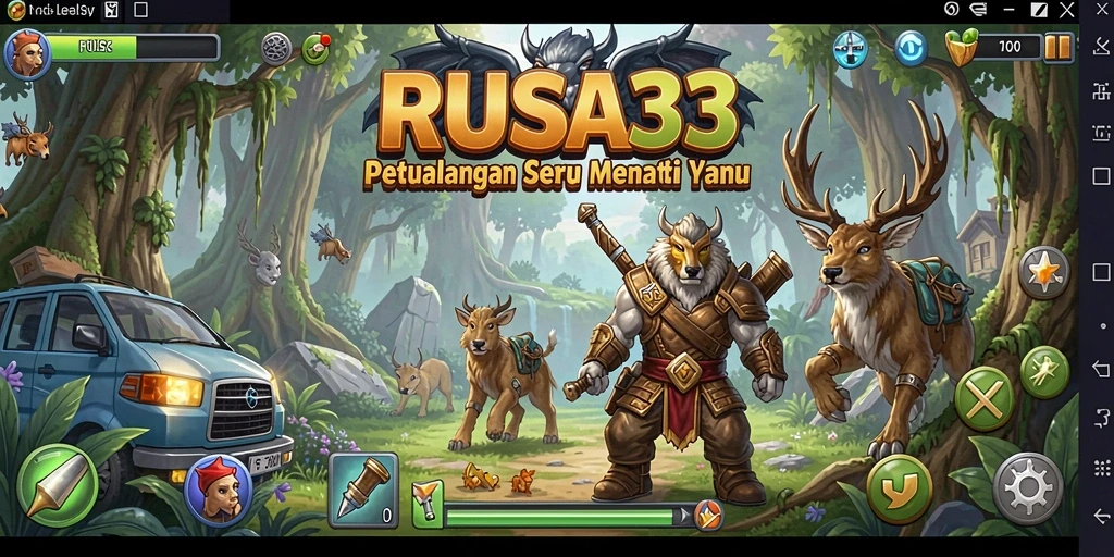 Tampilan gameplay RUSA33 yang penuh aksi dan petualangan.