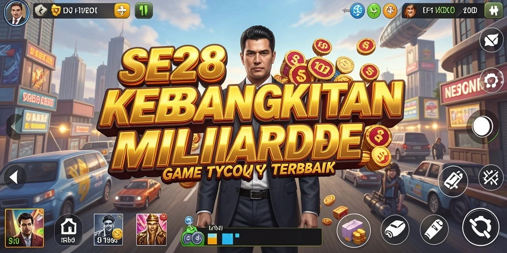 Tampilan utama SE328 menampilkan pengalaman bermain Tycoon yang mendebarkan.